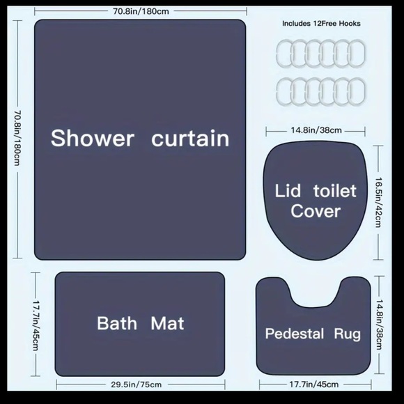 4pc Moon and Sun Bathroom Set NWT - Picture 5 of 10